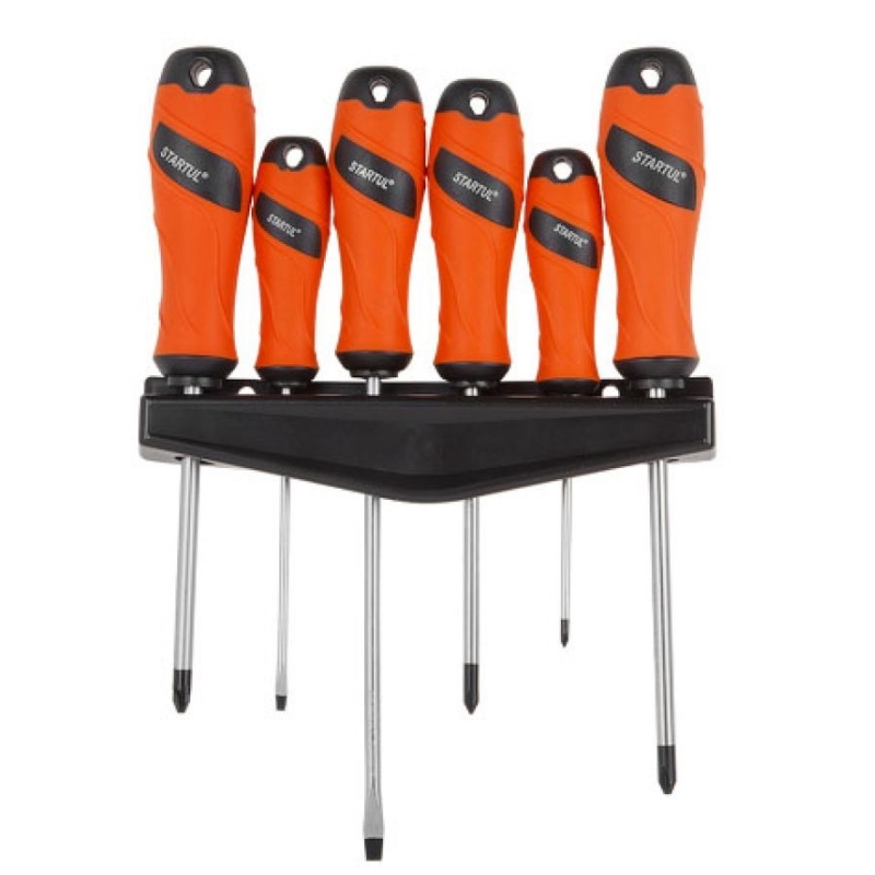 Набор отверток Startul MASTER ST3056-6 6шт SL3х10055х150 PZ2х100 PH0х751х1002х125 449₽