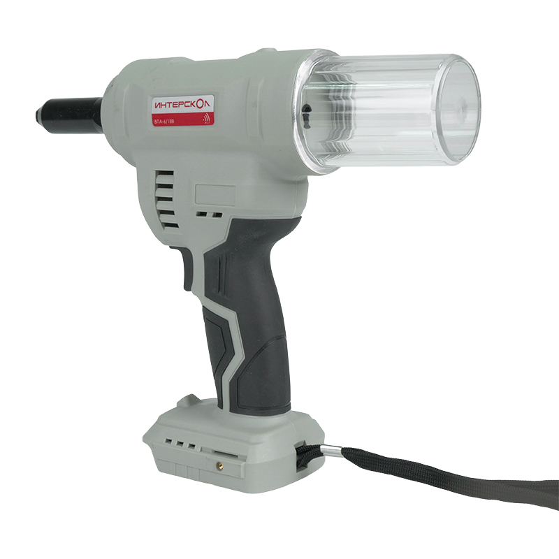 Бесщеточный аккумуляторный вытяжной пистолет Интерскол ВПА-6/18В (без АКБ и ЗУ) 646.1.0.70