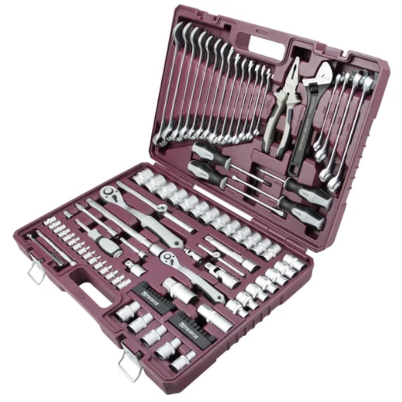 Набор инструмента универсальный Thorvik TS101 054011, 1/4", 1/2"DR, 101 предмет
