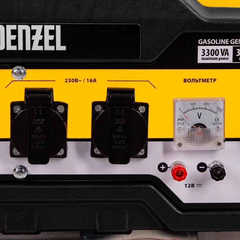 Бензиновый генератор Denzel PS-33E, 94537 в Переславле