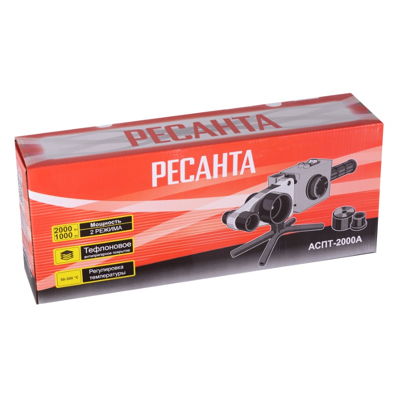 Аппарат для сварки ПВХ труб Ресанта АСПТ-2000А 65136