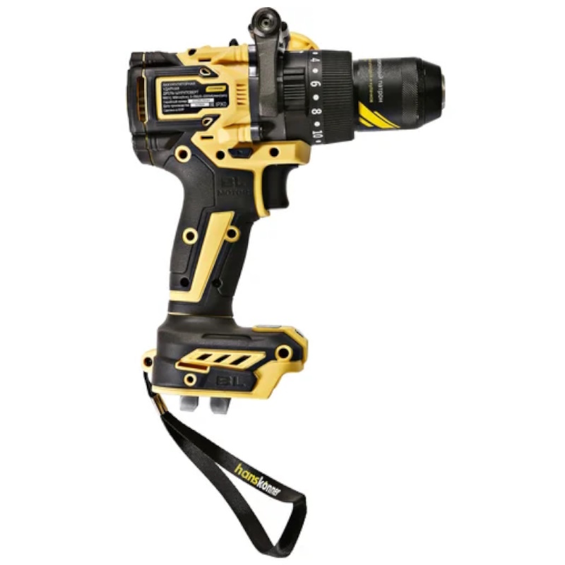 Дрель аккумуляторная Hanskonner HCD18165BL, б/щ удар 1BS,165Нм, под MAKITA LXT, 13мм, без АКБ и ЗУ в Угличе