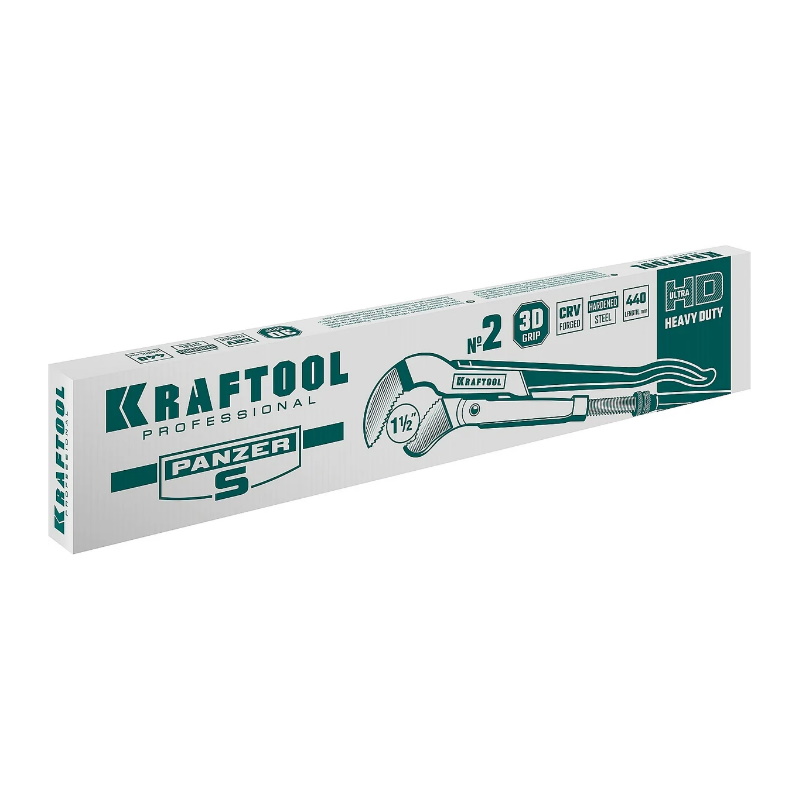 Ключ трубный Kraftool тип "PANZER-S" 2733-15_z02, изогнутые губки  в Ярославле
