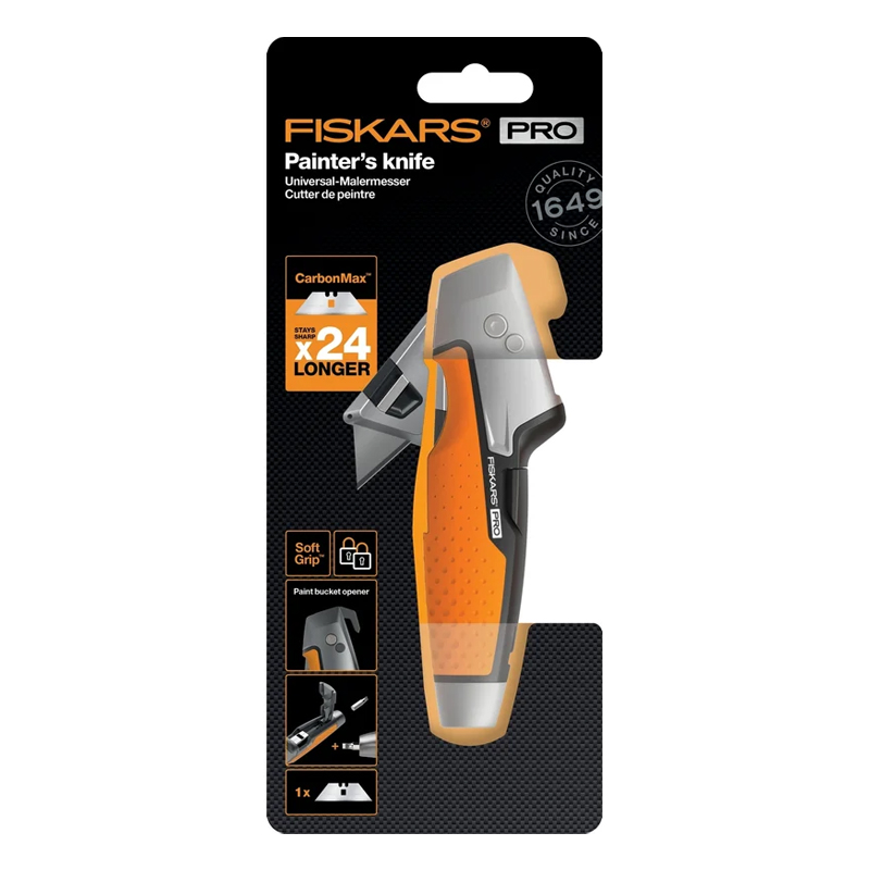 Нож малярный Fiskars CarbonMax 1027225 со сменным лезвием