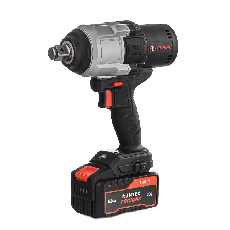 Гайковерт ударный аккумуляторный Runtec Technic RT-IW1400T, 3/4", 20В, 2*6Ач, 1400Нм