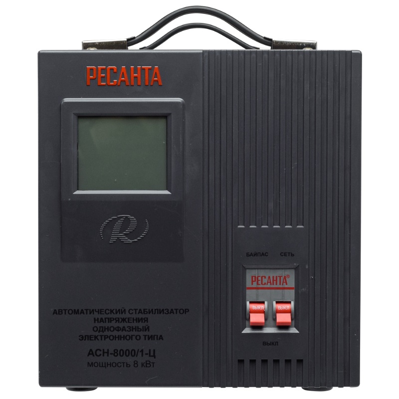 Стабилизатор напряжения Ресанта АСН 8000/1-Ц 63/6/7 к электрокотлу однофазный (мощность 8000вт) в Череповце