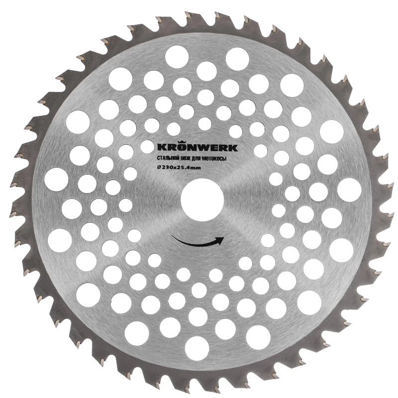 Нож для триммера Kronwerk 96343 230х254 40 зубьев 386₽