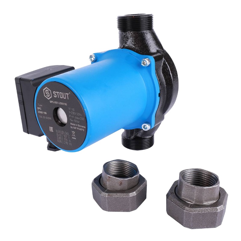 Насос циркуляционный Stout SPC-0001-2580180 25/80-180 для заполнения системы отопления в Вологде