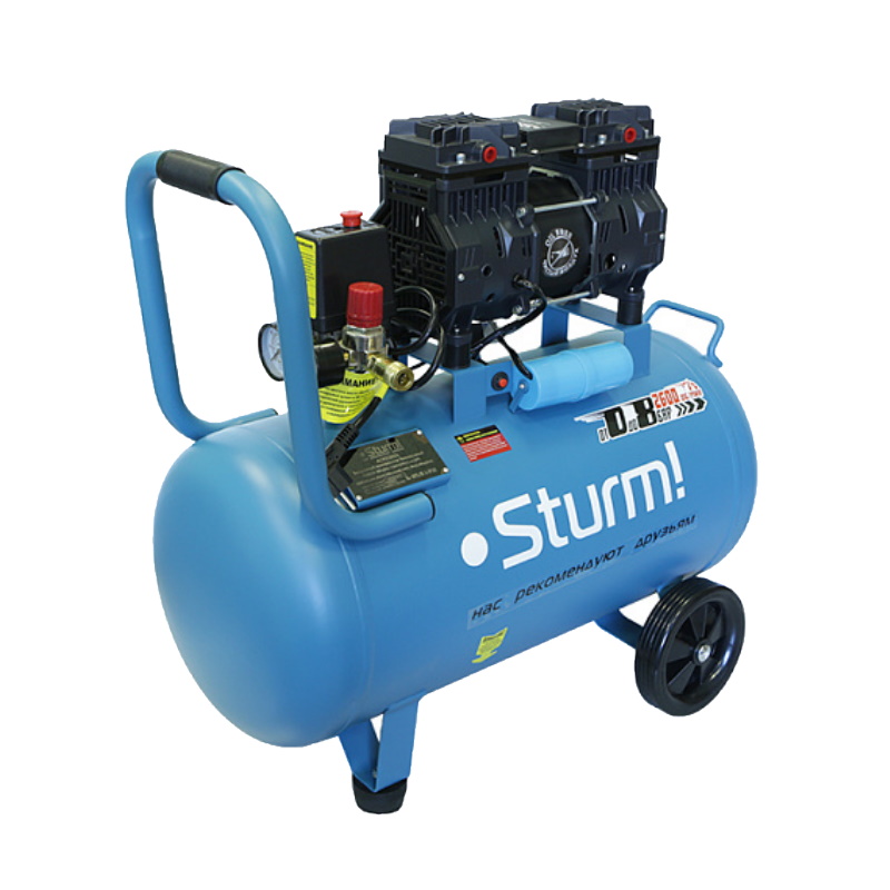 Компрессор безмасляный Sturm AC93250OL 4603010094791, бесшумный, профи, 1500Вт в Угличе