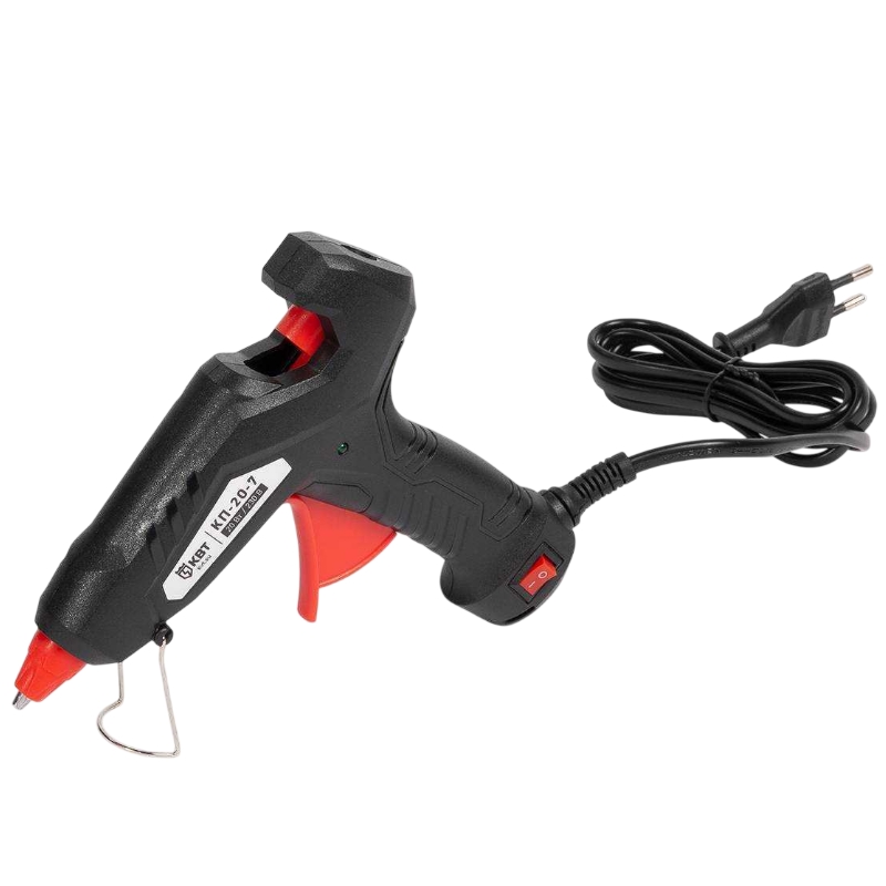 Пистолет клеевой КВТ КП-20-7 87964 20 Вт с диаметром стержня 7 мм серия ПРОФИ 506₽