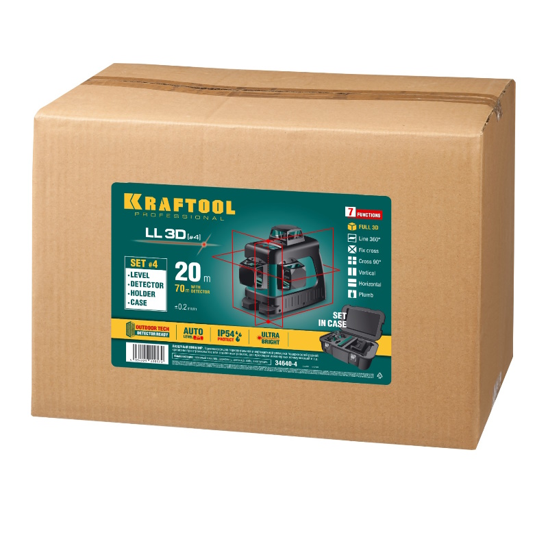 Лазерный нивелир Kraftool LL 3D-4 34640-4 в Костроме