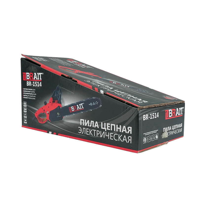 Электрическая цепная пила Brait BR-1514 01.09.007.083 (мощность 1500 Вт, длина шины 14", 52 звена)