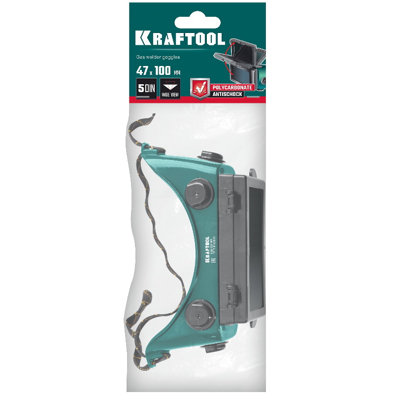 Очки газосварщика Kraftool 1108, с откидным блоком, панорамные в Кинешме