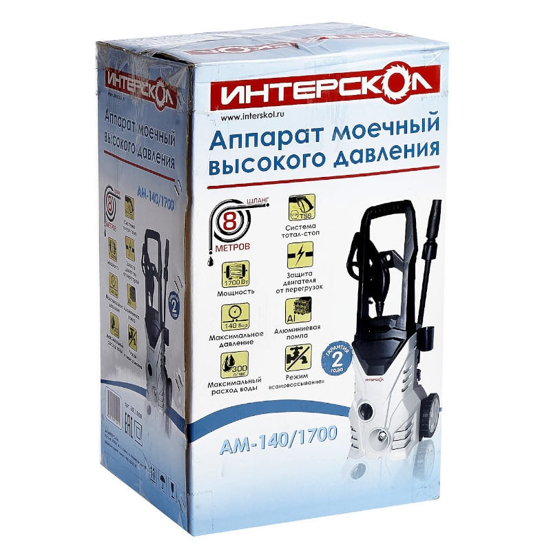 Мойка высокого давления Интерскол АМ-140/1700 638.1.0.00, 140 бар в Костроме