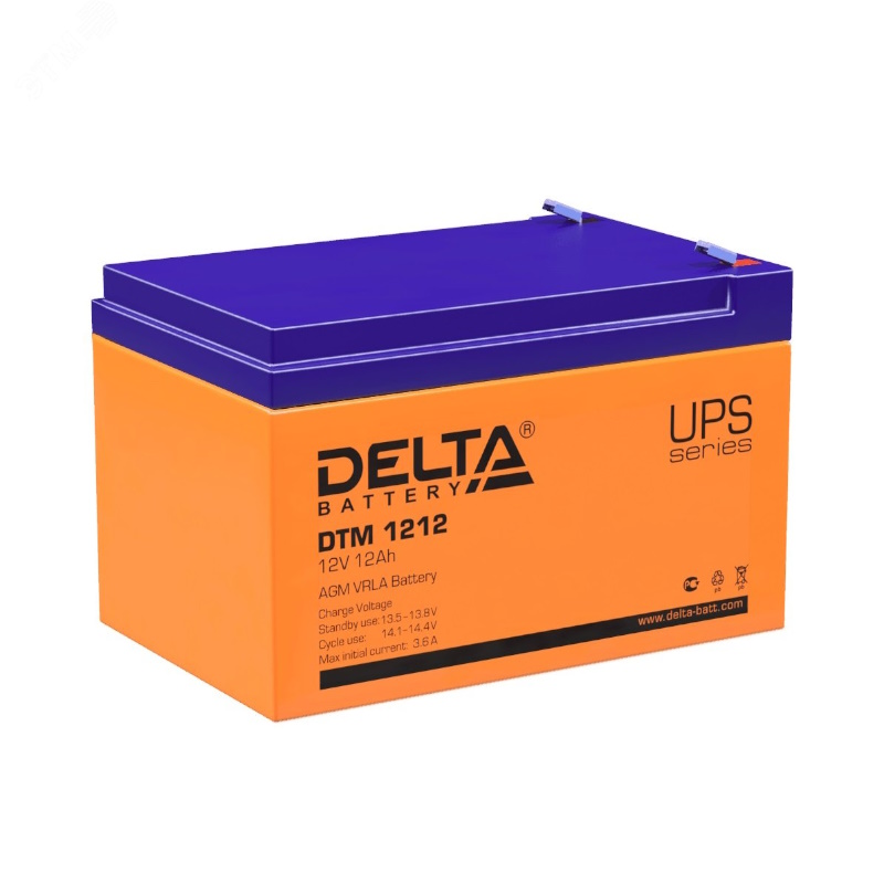 Батарея аккумуляторная Delta DTM 1212