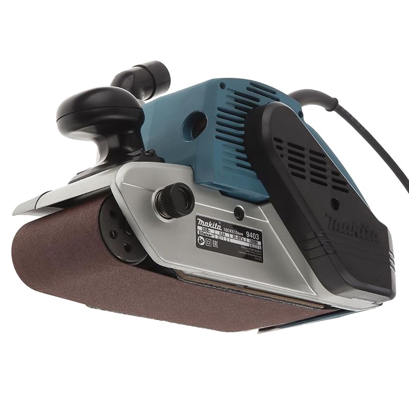 Шлифмашина ленточная Makita 9403 (сетевая, скорость 500 м/мин, насадки 610x100 мм, набор аксессуаров) в Туле