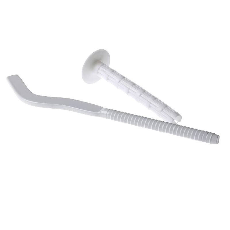 Кронштейн для радиатора с дюбелем MasterProf MP-У ИС.030111, 7x180мм, белый, сплющенный, Т6.3