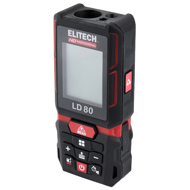 Лазерный дальномер Elitech HD LD 80 204770, 0.05–80 м, угломер, точность-1.5 мм/м во Владимире