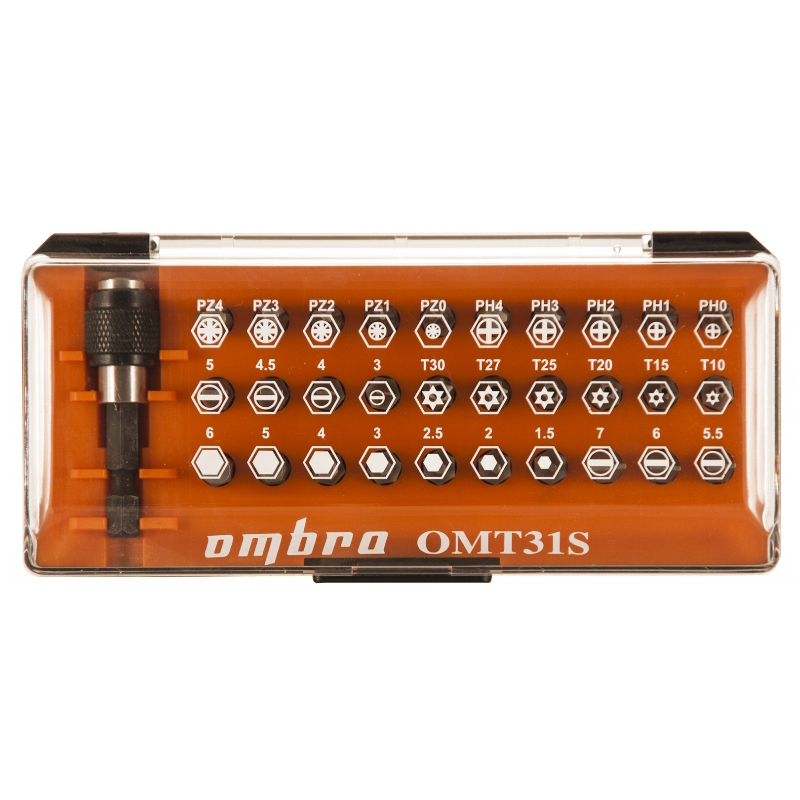 Набор бит Ombra OMT31S 055010 31 предмет 1844₽