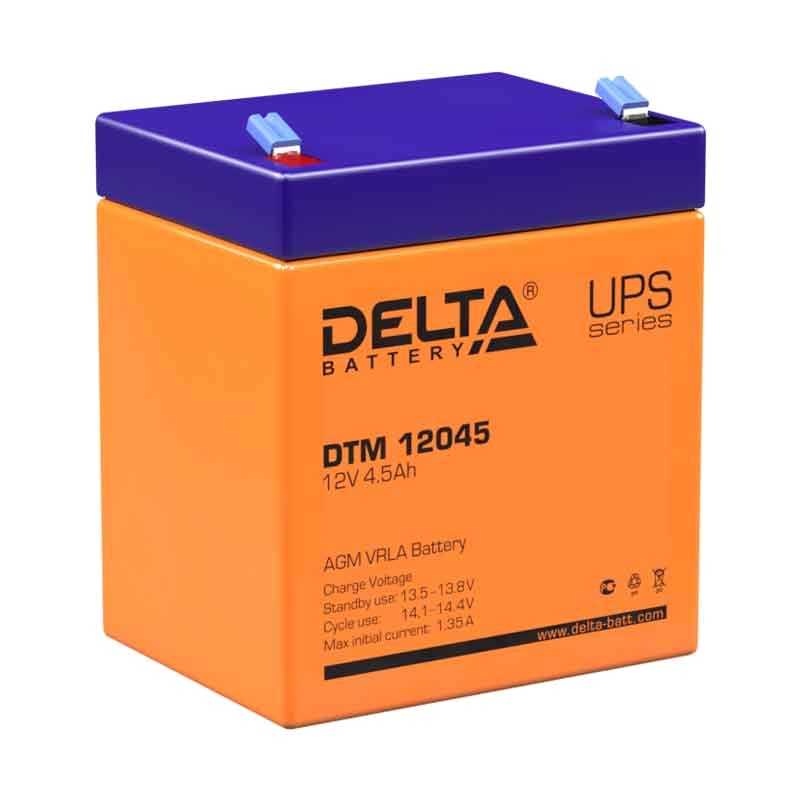 Аккумулятор UPS Delta DTM 12045 (технология AGM, ток 12v, емкость 4.5 Ач) в Ярославле