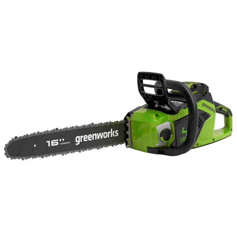 Цепная пила Greenworks 2005807UA, 40В, 40 см, в комплекте с АКБ 2Ач и ЗУ