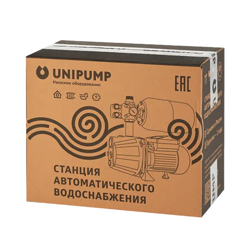 Станция авто водоснабжения Unipump AUTO QB 60, 370Вт, Hmax-33м, Qmax-30 л/мин, корпус-чугун, вихревого типа, 37928 в Нижнем Новгороде