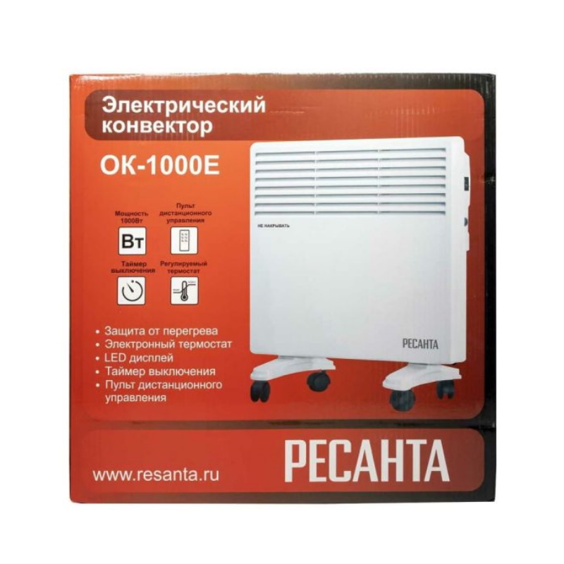 Электрический конвектор Ресанта ОК-1000Е 67/4/12 (LED) в Костроме
