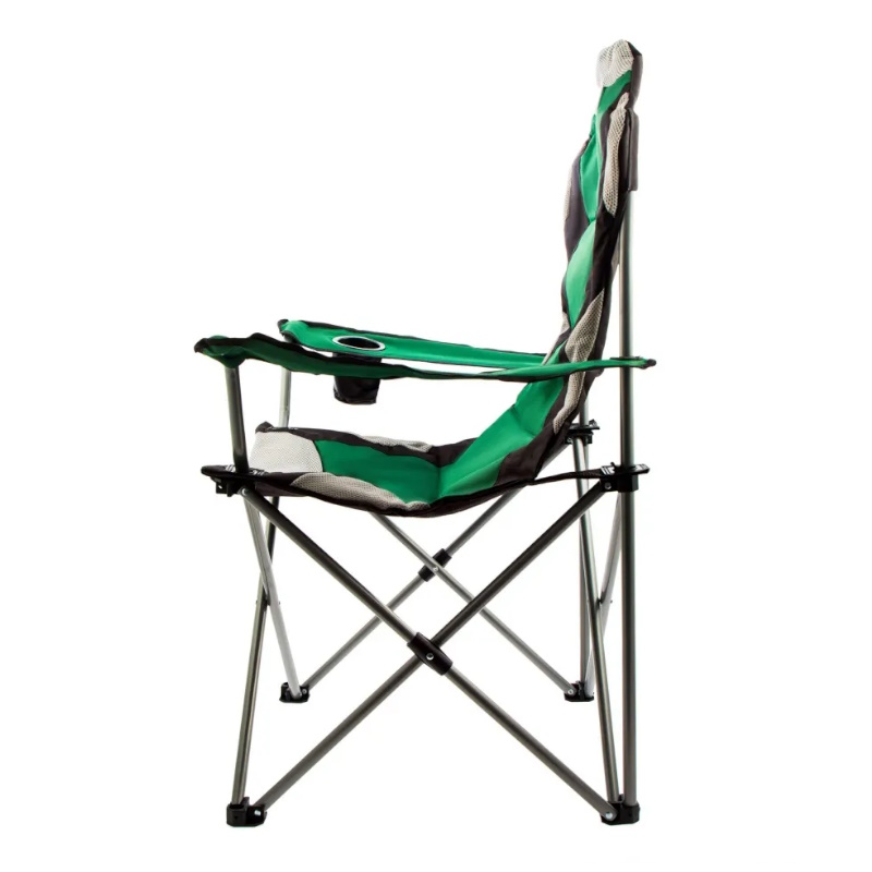 Кресло складное Palisad Camping 69592, с подлокотниками и подстаканником, 60x60x110/92 см в Иваново