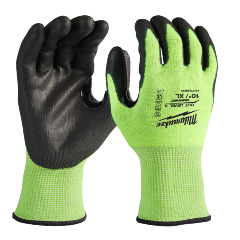 Перчатки защитные Milwaukee Hi-Vis Cut level Хай Виз Кат Левел 4932478133 3C 10XL 268₽