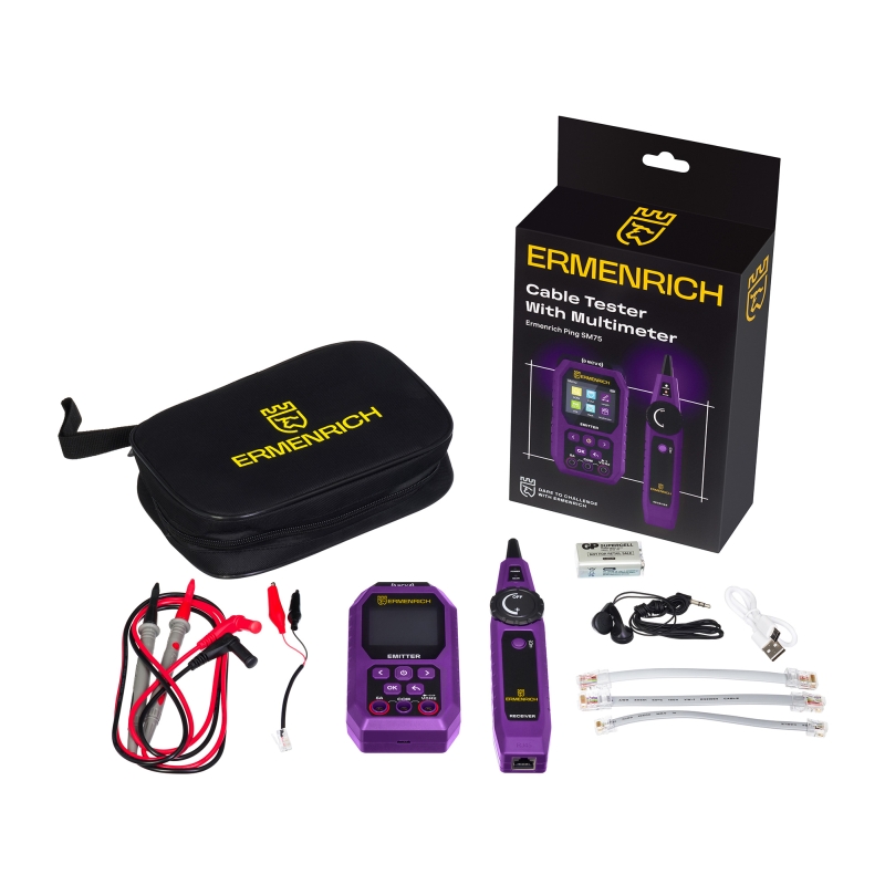 Кабельный тестер Ermenrich Ping SM75 84553 в Рыбинске