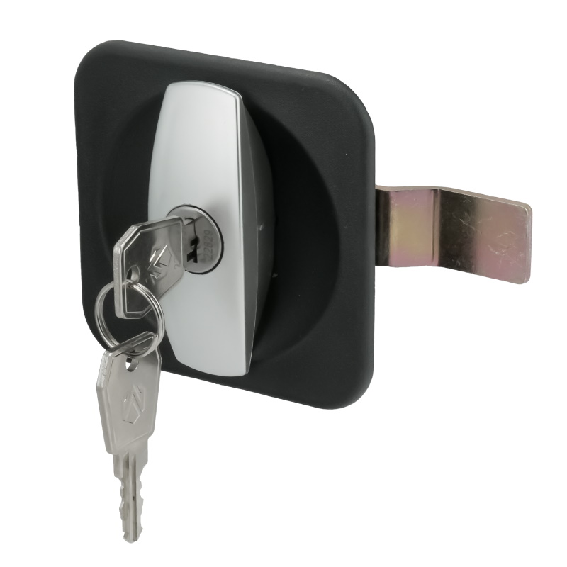 Замок ригельный Locks 053 (0243), F90, ручка хром, изогнут  в Угличе