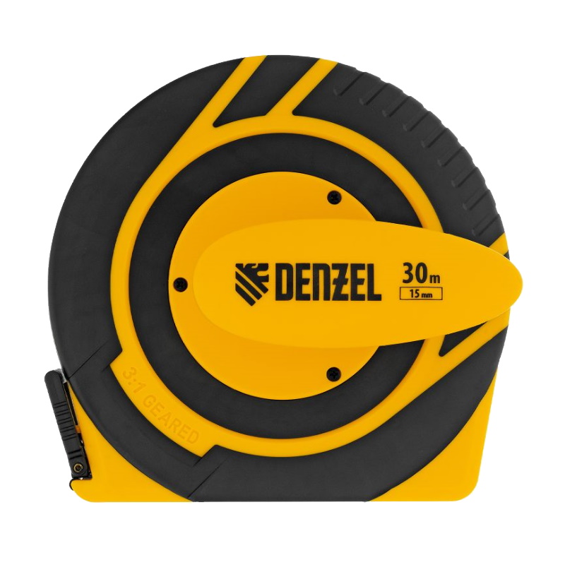 Рулетка геодезическая Denzel 31291, 30 м х 15 мм, закрытый корпус, фиберглассовая лента в Иваново