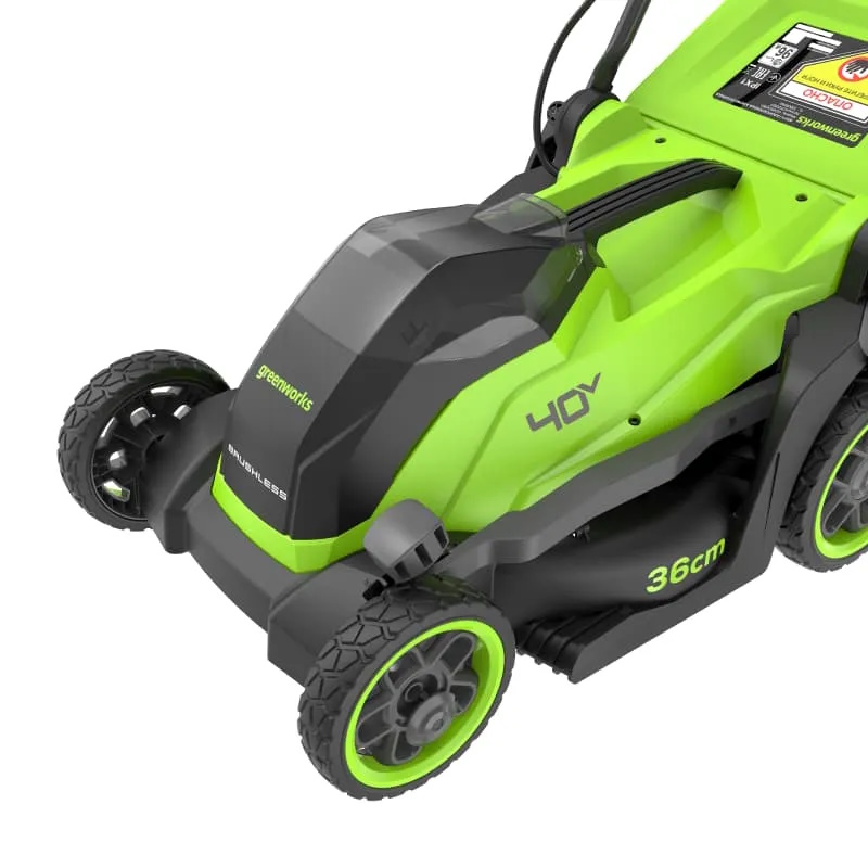 Газонокосилка аккумуляторная Greenworks GD40LM361 2520807UB, 40V, 36 см, бесщеточная, c 1хАКБ 4Ач и ЗУ в Угличе