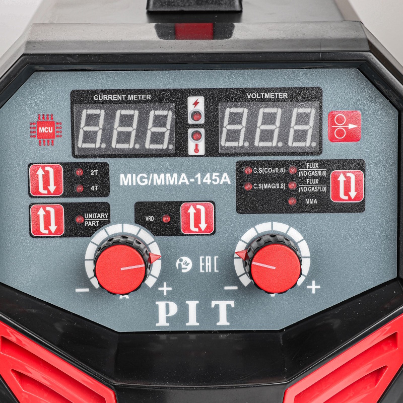 Сварочный полуавтомат PIT PMIG145-С2 40 кВт 145А ПВ-60 MMA 16-40мм MIG 08-1мм