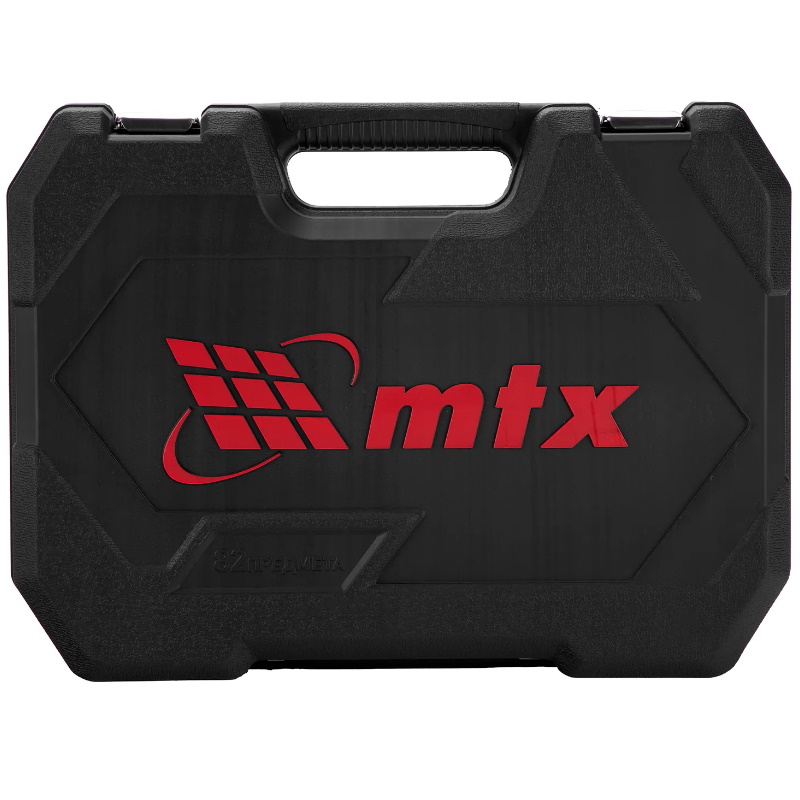 Набор инструментов MTX 13563, 1/2", 1/4", пластиковый кейс, 82 предмета