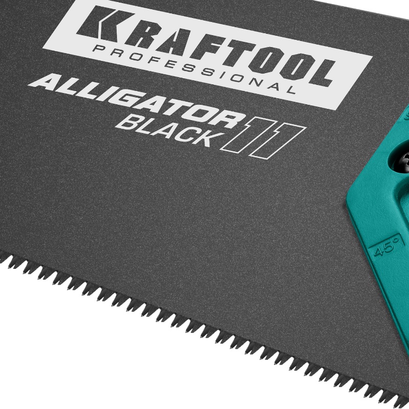 Ножовка для точного реза Kraftool "Alligator BLACK" 15205-45, 450 мм, 11 TPI, 3D зуб в Муроме