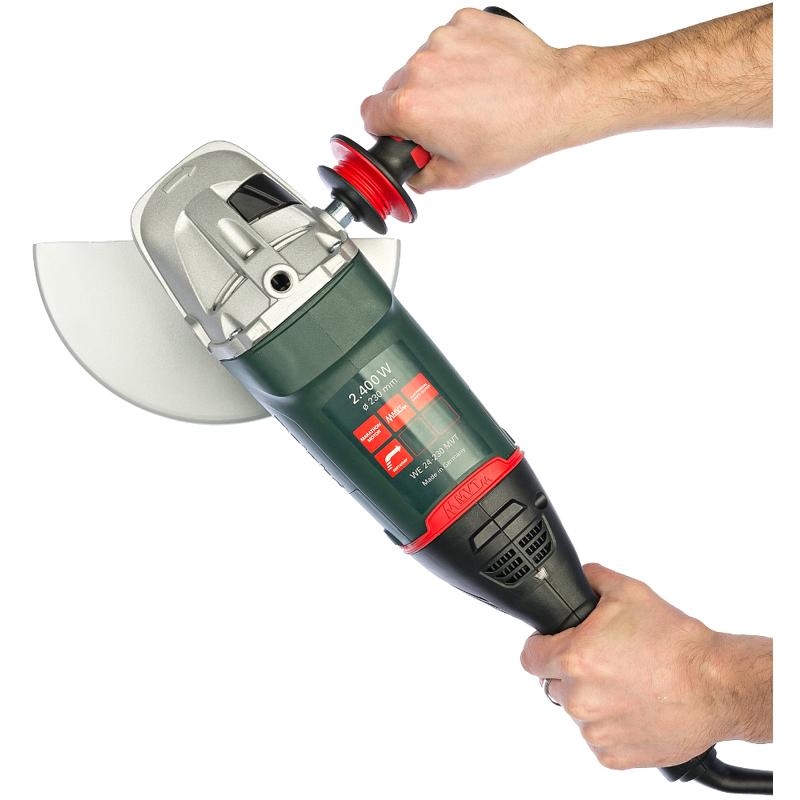 Угловая шлифмашина (болгарка) Metabo WE 24-230 MVT 606469000, 230 мм, 2400 Вт, плавный пуск в Кинешме