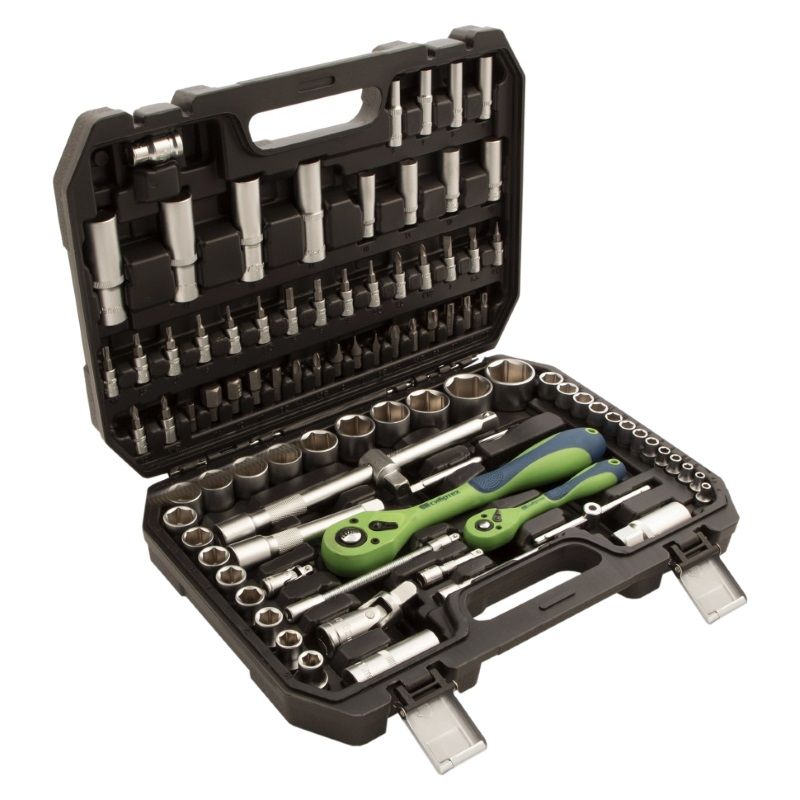 Набор инструментов Сибртех 13509, 1/2", 1/4", CrV, 94 предмета в Нижнем Новгороде