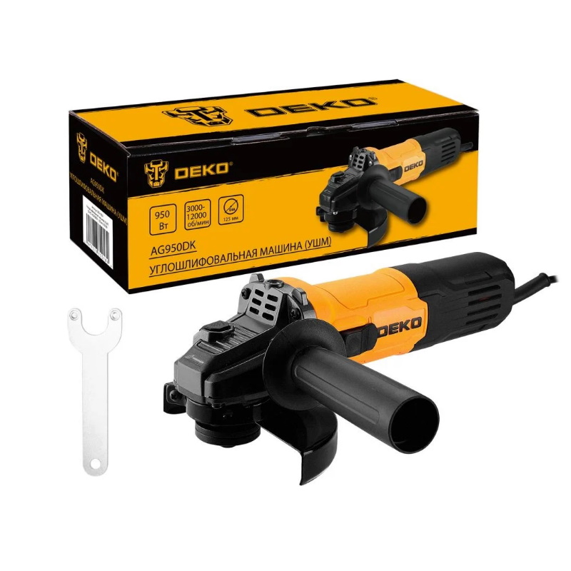 Угловая шлифмашина (болгарка) Deko AG950DK 083-1024, 125 мм, 950 Вт в Костроме