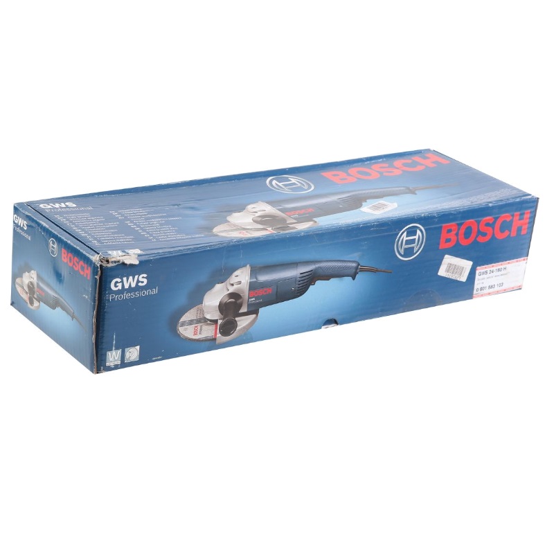 Угловая шлифмашина (болгарка) Bosch GWS 24-180 H 0.601.883.103, 180 мм, 2400 Вт в Туле