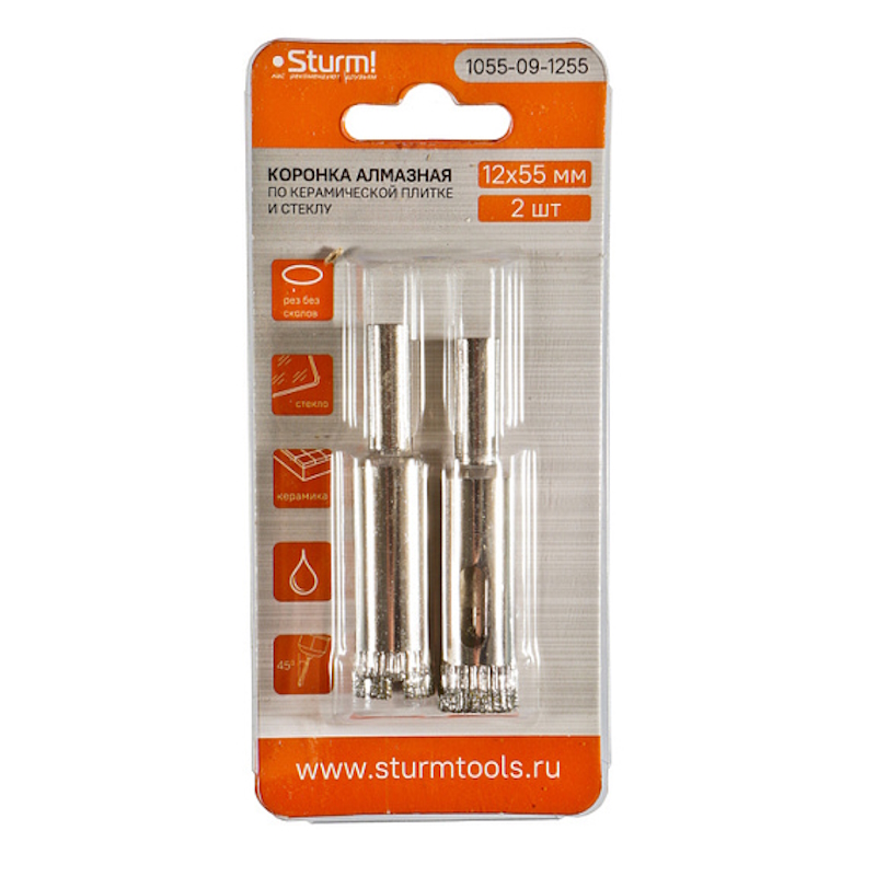 Коронки алмазные Sturm 1055-09-1255 в Рыбинске