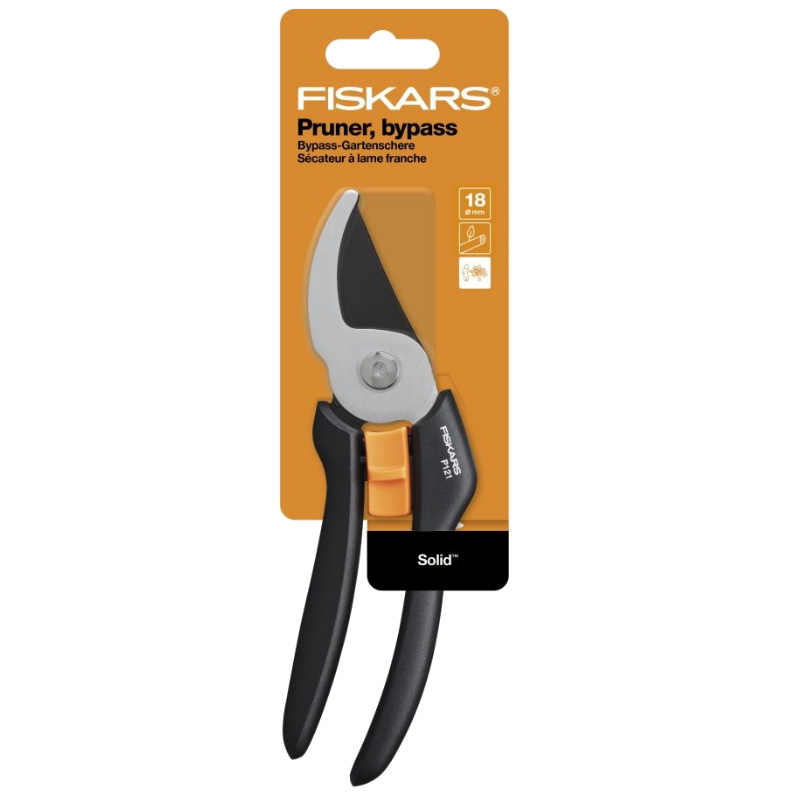 Секатор плоскостной Fiskars Solid P121 1057160 в Костроме