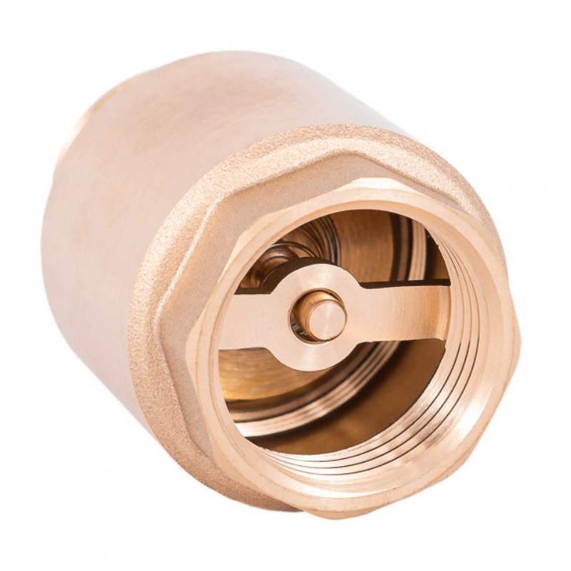 Обратный клапан латунный Belamos FV-D (ДУ 35, 1", пружинный)