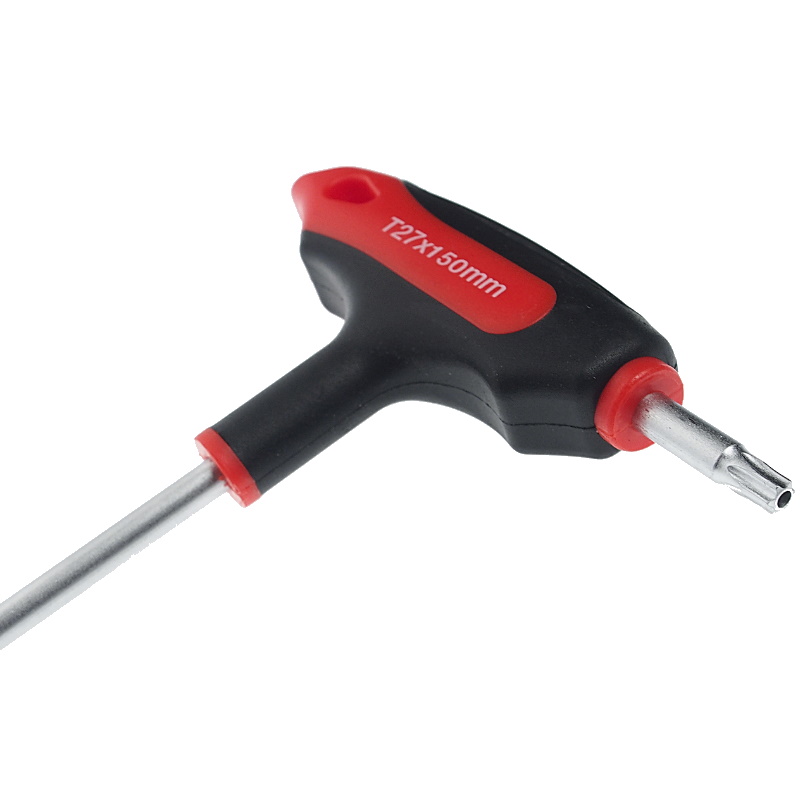 Двусторонний ключ JTC JTC-784827, TORX, с отверстием и Т-образной рукояткой, T27H в Муроме