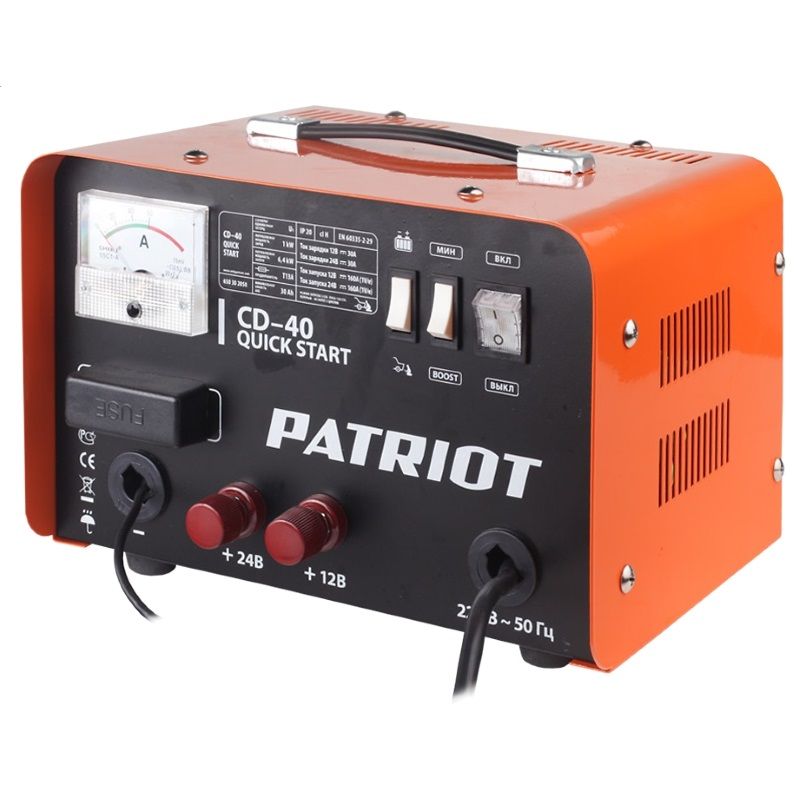 Пуско-зарядное устройство для автомобильного аккумулятора Patriot Quick Start CD-40 в Твери