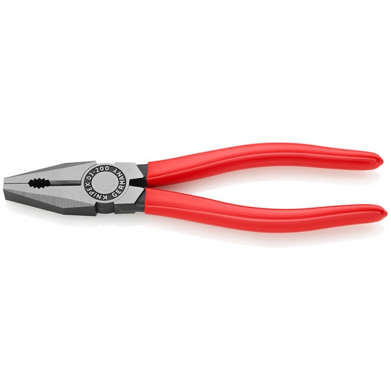 Плоскогубцы комбинированные Knipex KN-0301200SB 200 мм фосфатированные обливные ручки 3420₽