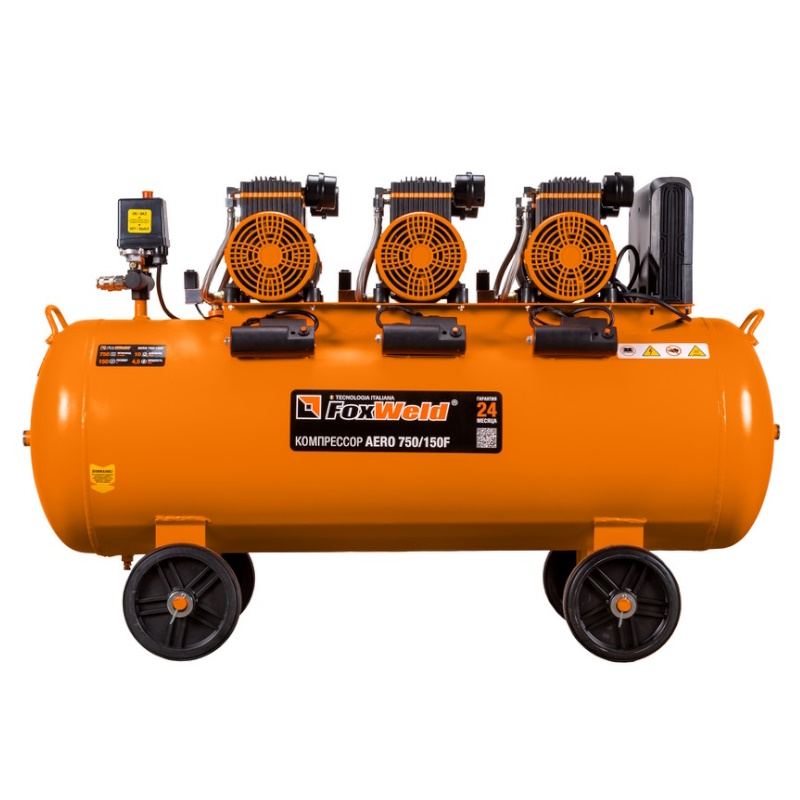 Компрессор безмасляный FoxWeld AERO 750/150F 9987