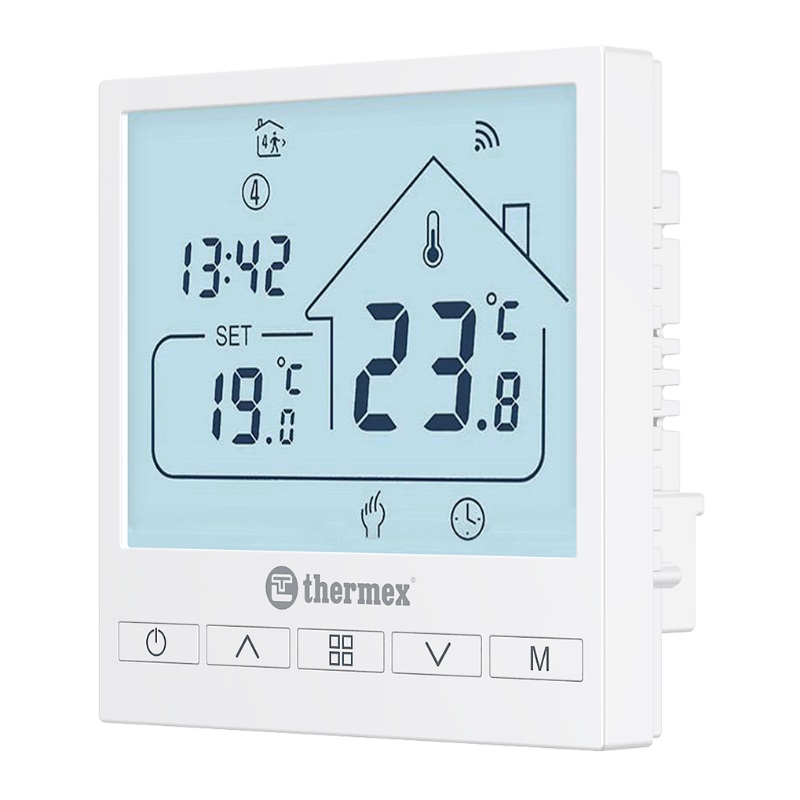 Комнатный проводной термостат Thermex Axioma Wi-Fi ЭдЭБ04121 3790₽