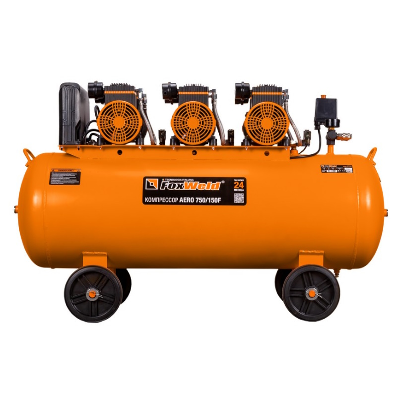 Компрессор безмасляный FoxWeld AERO 750/150F 9987
