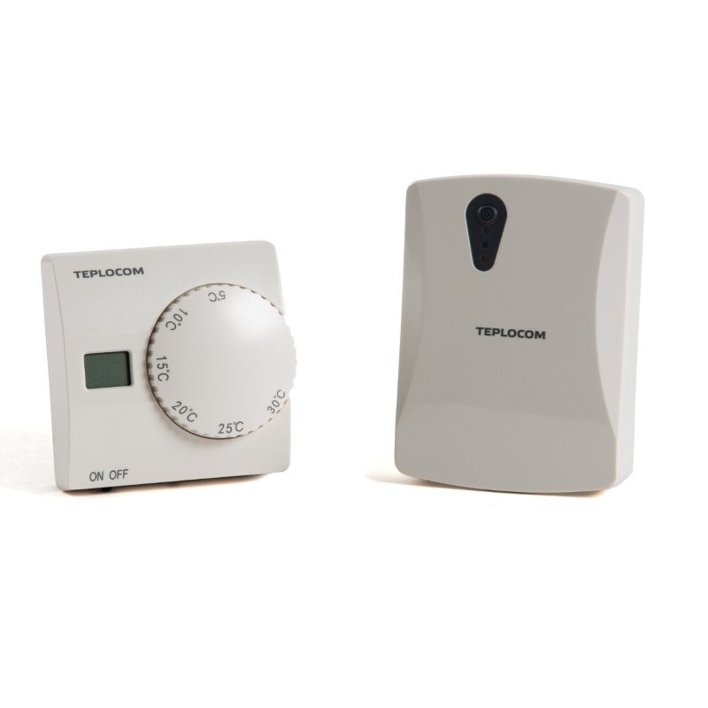 Термостат комнатный беспроводной Teplocom TS-2AA/3A RF2 для котла в Твери